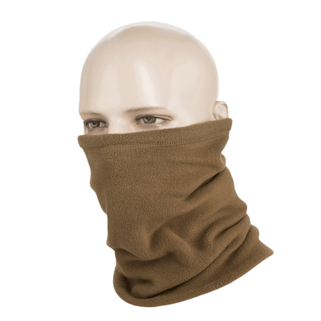 M-Tac Fleece Neck Gaiter med Snor, alsidigt og justerbart tilbehør til koldt vejr, bæres som halsedisse på mannequin, varm og komfortabel.