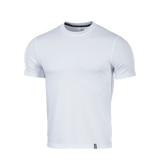 Hvid M-Tac T-shirt 93/7 i bomuld og elastan, komfortabel og holdbar, velegnet til hverdagsbrug og aktiviteter.