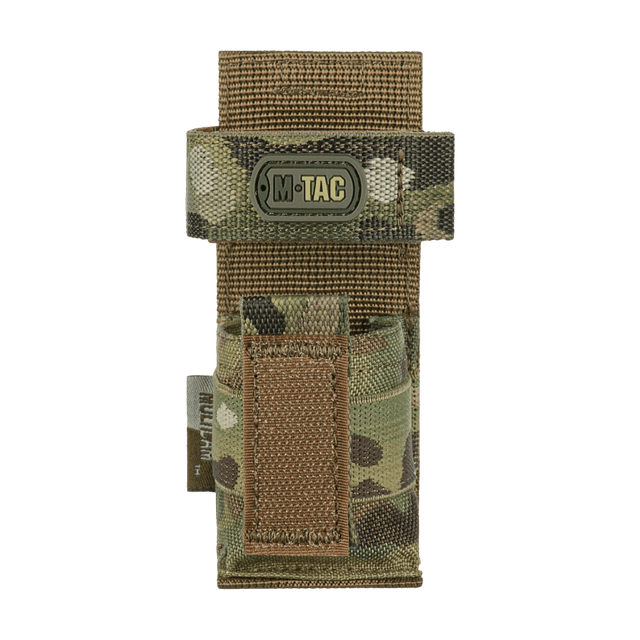 M-Tac kompakt tourniquet-lomme Gen.3 i camouflagedesign til taktisk brug. Designet til hurtig adgang i nødsituationer.