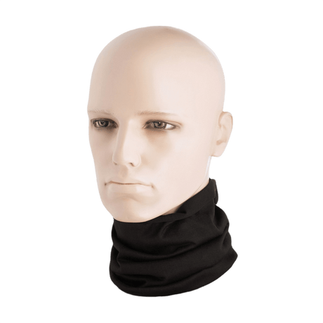 M-Tac Let Tubehalstørklæde omkring halsen på en mannequin, lavet af let og hurtigtørrende polyester, ideel til mange anvendelser som balaklava og hue.