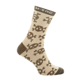 M-Tac Letvægtssokker Mk.3 Pirate Skull til trekking og sommerbrug, åndbare og ergonomisk designede sokker med pirathovedmønster.