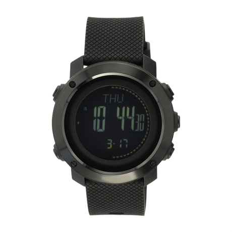 M‑Tac Multifunktionelt Taktisk Ur med avancerede funktioner som altimeter, barometer og digitalt display. Ideelt til friluftsliv.