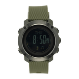 M-Tac Multifunktionelt Taktisk Ur med avancerede funktioner som altimeter, barometer og vandafvisende design for friluftsliv og militærbrug.