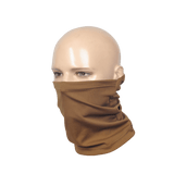 M-Tac Sweating Ninja-Balaclava i brun farve, beskytter luftvejene mod støv og holder huden tør under udendørs aktiviteter.