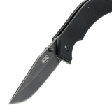 M-Tac Outdoor & Militær foldekniv - Type 8 med Clip Point klinge i krom rustfrit stål, ideel til EDC og taktiske anvendelser.