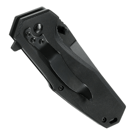 M-Tac Outdoor & Militær foldekniv - Type 5 i sort med aluminiumshåndtag og G10-kompositgreb