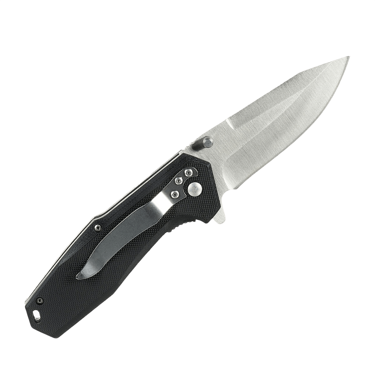 M-Tac Outdoor & Militær foldekniv - Type 5, ultralet EDC-kniv med rustfrit stål klinge og aluminiumshåndtag, skridsikker og riflet design