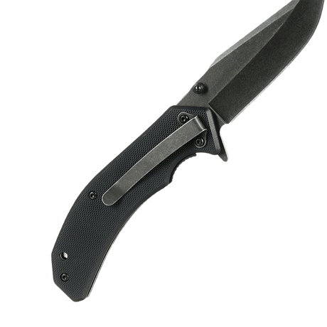 M-Tac Outdoor & Militær foldekniv - Type 8 i sort med Clip Point klinge