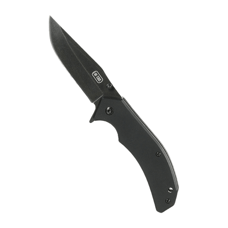 M-Tac Outdoor & Militær foldekniv - Type 8 med Clip Point klinge og håndtag i krom rustfrit stål, del af EDC-udstyr.