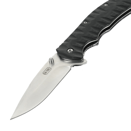 M-Tac Outdoor & Militær foldekniv - Type 8 med rustfri stålklinge og sort håndtag