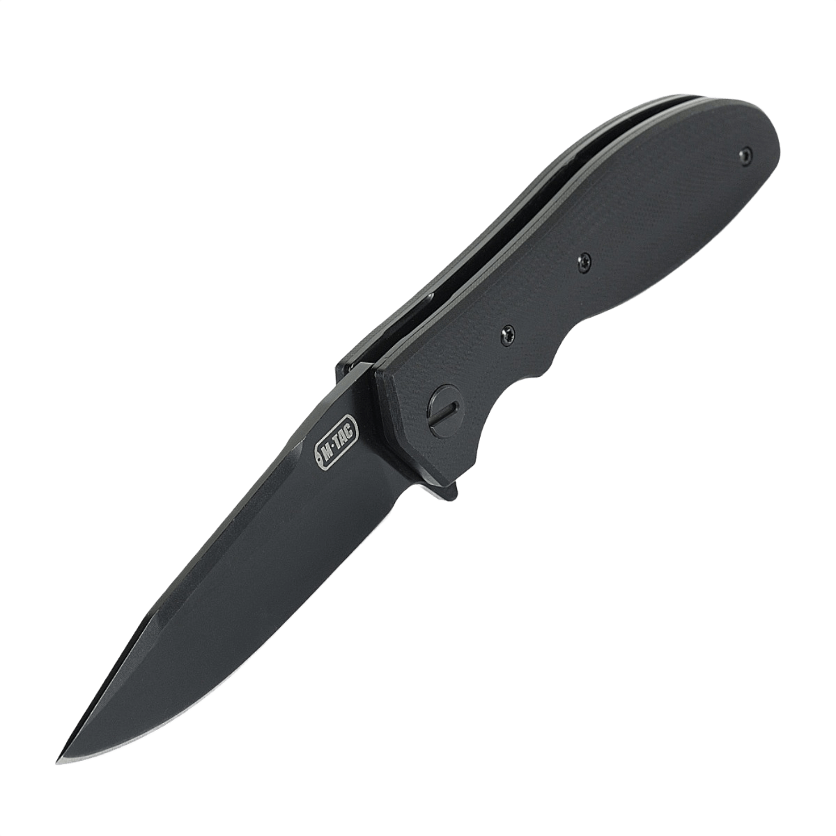 M-Tac Outdoor & Militær foldekniv - Type 6, taktisk foldekniv med krom rustfrit stålblad og sorte G10-komposit greb, ideel til EDC-brug