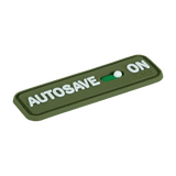 M-Tac Patch Autosave PVC i fuld farve 3D-design, lavet af PVC med velcro på bagsiden, perfekt til tøj eller taktisk udstyr.