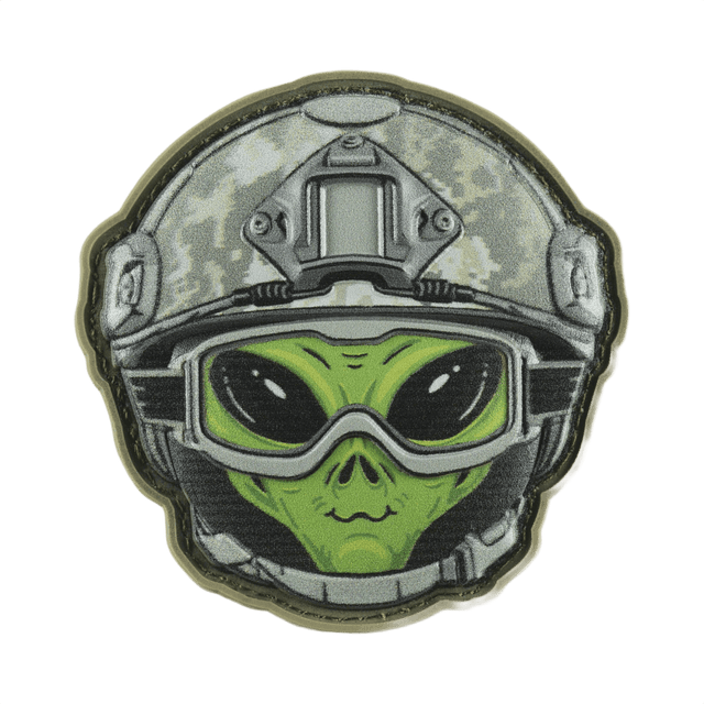 M-Tac Patch Emoji #14 med 3D-effekt, PVC materiale, Velcro fastgørelse. Sjov morale patch med alien motiv. Størrelse: 6.5 x 6.5 cm.