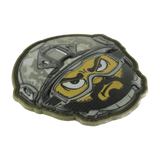 M-Tac Patch Emoji #21 PVC 3D patch med kamuflagehjelm og Velcro, taktisk morale patch til beklædning eller udstyr, 6.5 x 6.5 cm