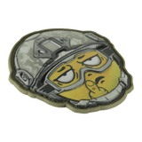 M-Tac Patch Emoji #24 med 3D-effekt og Velcro. Taktisk PVC morale patch, sjov tilbehør til tøj, taske eller udstyr. Størrelse 6.5x6.5 cm.