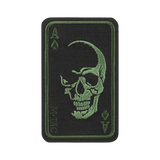 M-Tac Patch Face of War (Broderi) i Cordura 500D med kraniesymbol. Broderet patch i ace of spades design, dimensioner 8.5 x 5.2 cm.