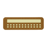 M-Tac Patch Flag 25x80 Mini Squares i holdbart Cordura 500D med velcro montering og præcis Laser Cut-design, taktisk og moderne stil.