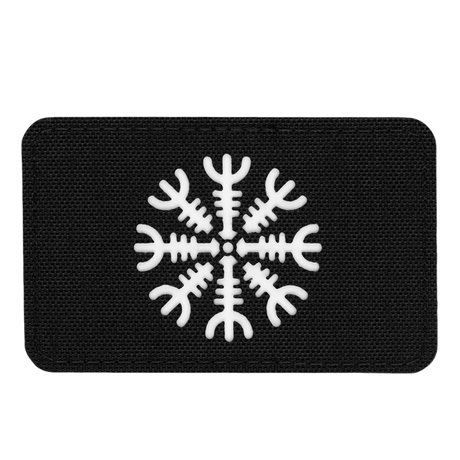 M-Tac Patch Helm of Horror Vandret Laser Cut lavet af holdbar Cordura 500D med ægishjálmur design og Velcro fastgørelse. Størrelse: 80x50 mm.