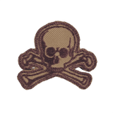 M-Tac Patch Old Skull Velcro med 3D-effekt, tekstiellap med kraniedesign og nem Velcro-fastgørelse. Mål: 45 x 55 mm.