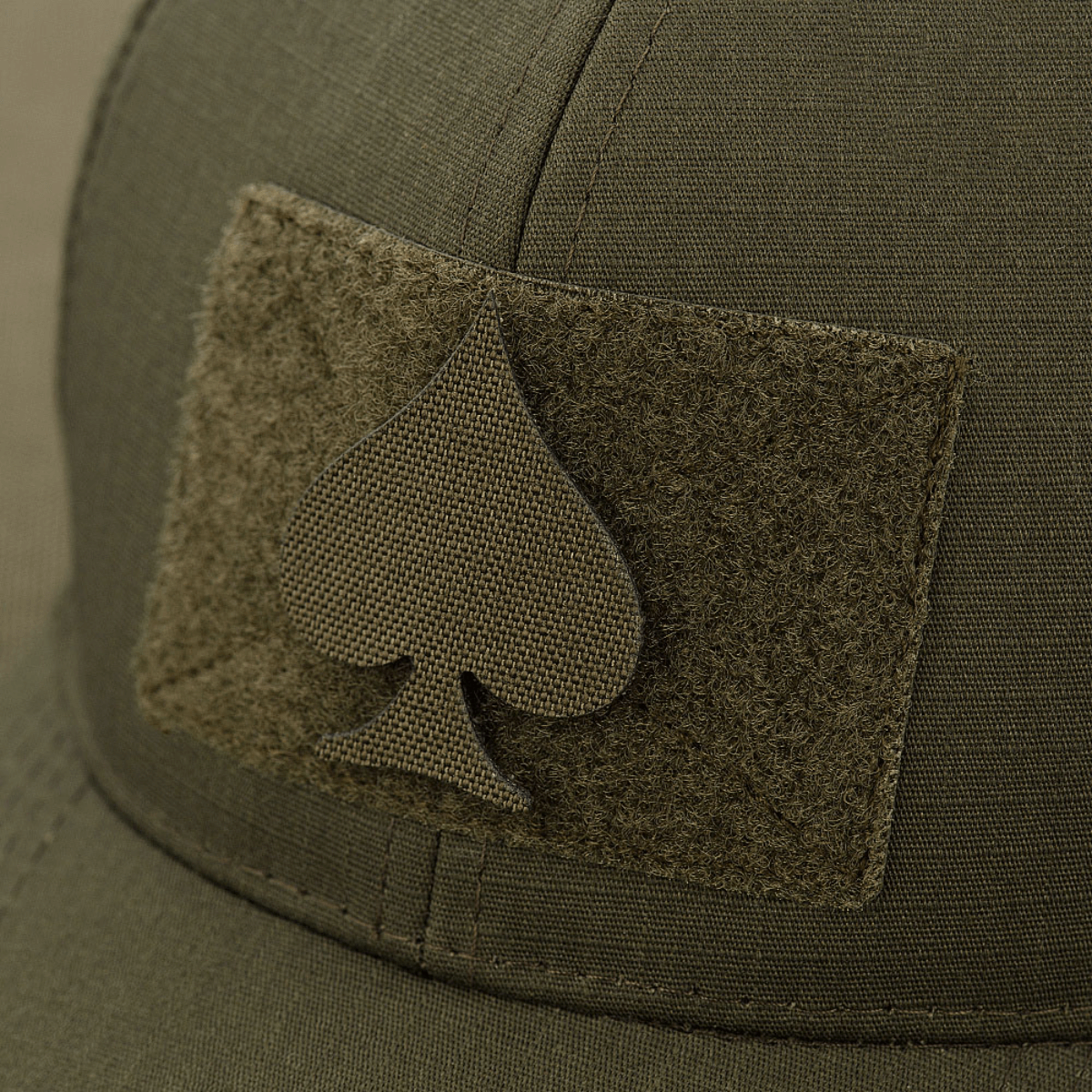 M‑Tac Patch Spades Laser Cut på kasket, taktisk patch med Velcro, holdbart Cordura 500D materiale, "Ace of Spades" design