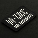 M-Tac Patch UA Division Laser Cut patch med glow-in-the-dark materiale og velcro fastgørelse, perfekt til militær brug.