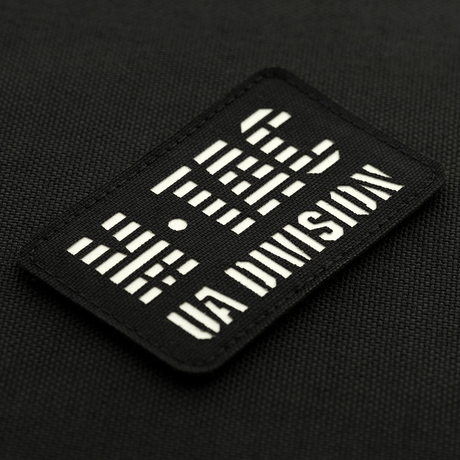 M-Tac Patch UA Division Laser Cut patch med glow-in-the-dark materiale og velcro fastgørelse, perfekt til militær brug.