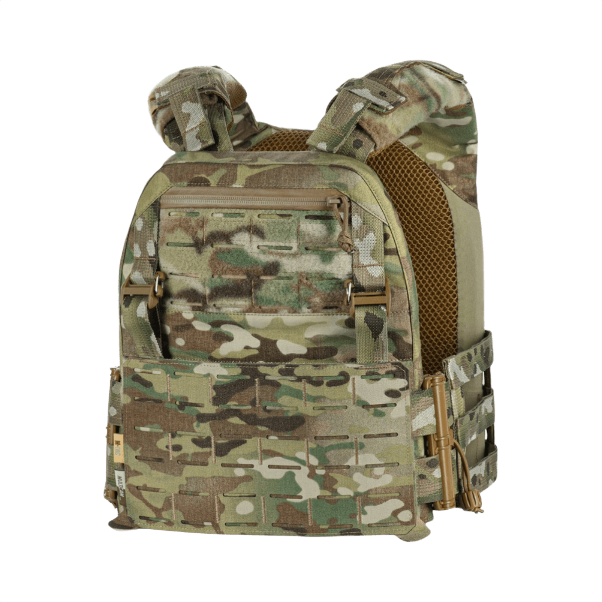 M-Tac Plate Carrier Cuirass Elite Gen.II med slidstærkt Cordura 500D materialevalg og hurtiglåse til taktisk brug. Ideel til ESAPI Medium plader.