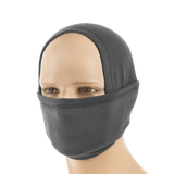 M-Tac Polartec Lang Tubehalstørklæde i grå, bæres som ansigtsmaske, fleksibel og varm i Polartec Micro Series fleece, til koldt vejr.