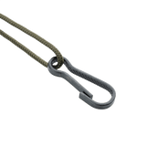 M-Tac Safety Cord med D-ring, spiralformet sikkerhedssnor af paracord og PVC til tyverisikring af udstyr, D-ring og MOLLE-montering.