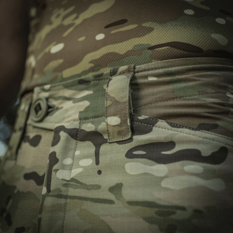 M-Tac Shorts STURM Gen.II Nyco Extreme i camouflage mønster med forstærket talje, ideelle til taktiske formål og outdoor-aktiviteter