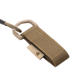 M-Tac Safety Cord med D-ring brun paracord snor med MOLLE-montering til sikker opbevaring af udstyr som nøgler og våben.