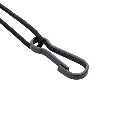 M-Tac Safety Cord med D-ring til sikker fastgørelse af udstyr som pistol, kniv og lygte. Fremstillet af paracord og PVC med en trækstyrke på 50 kg.