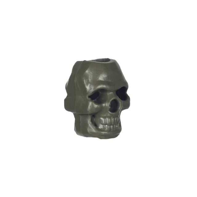 M‑Tac Skull Stopper Perle i plast, ideel til paracord-projekter som nøgleringe og armbånd; 6mm huldiameter, 17x12mm størrelse.