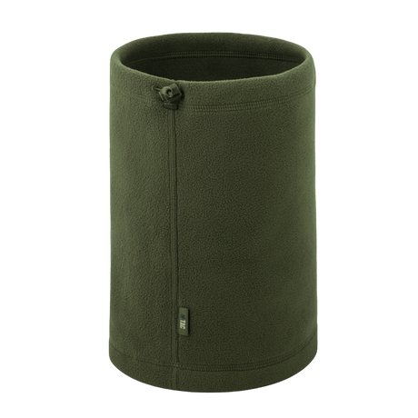 M-Tac Snood Elite Kort Justerbar Fleece i olivengrøn, multifunktionel snood til koldt vejr, med justerbar snor for optimal pasform.