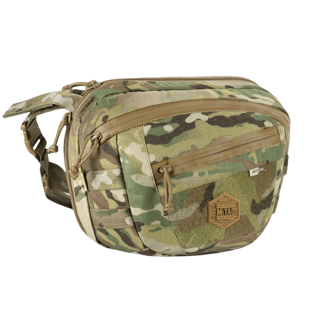 M-Tac Sphaera Hardsling Bag Large Elite med Velcro i Cordura materiale med justerbar skulderrem og Velcro panel i camouflage design.