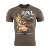 M-Tac T-Shirt Delivery Service med Pin-Up design inspireret af Anden Verdenskrig og teksten 'Death from Above'.
