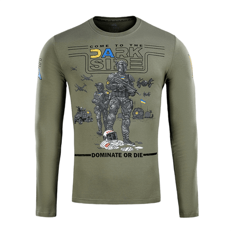 M-Tac T-Shirt UA Side Langærmet med militært design i bomuld og elastan