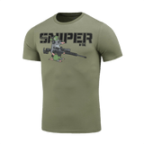 M-Tac T-Shirt Mole med humoristisk snigskytterprint af en muldvarp, der symboliserer dedikation og præcision i blød bomuldsblanding.