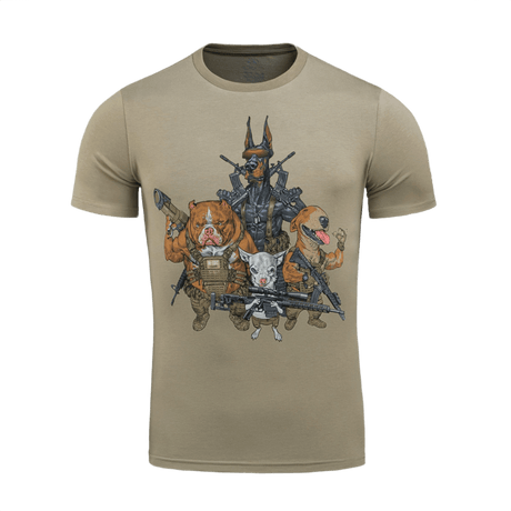 M-Tac T-Shirt Rex Team med print af skudhold, symboliserer venskab og teamwork blandt skarpskytter, lavet i blød bomuldsblanding.