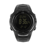 M-Tac Tactical Ur 2147 med kompas, LED-baggrundsbelysning, stopur og alarm. Robuste ABS-plastik kasse, vandtæt til 5ATM.