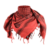 M-Tac Tæt Shemagh Tørklæde i rød, traditionelt ørkentørklæde til beskyttelse mod sol, sand og vind, egnet til taktisk og udendørs brug.