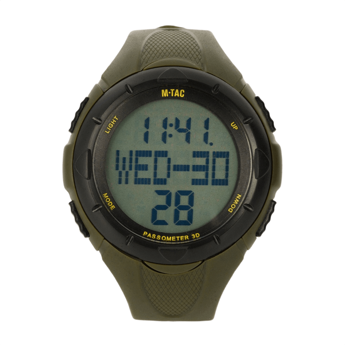 M‑Tac Taktisk Ur med Pedometer med digitalt display, ideelt til sport og udendørs aktiviteter.