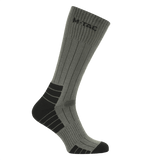 M-Tac Taktiske Sokker Ranger i grå og sort med anatomisk pasform og elastisk kant, ideel til udendørs aktiviteter og daglig komfort.