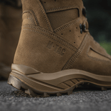 M-Tac Taktiske Sommerstøvler i brun læder med Cordura® mesh, designet til komfort og holdbarhed i varmt vejr.