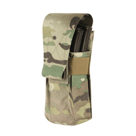 M-Tac taske til 2 magasiner i holdbart Cordura-materiale til taktisk brug. Ideel til militæret, politiet og specialstyrker.