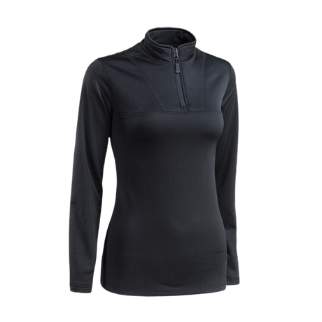 M-Tac Thermal Fleece Shirt Delta Level 2 Lady, termotrøje til damer, sort, ideel til vinter eller overgangsperioder, 100% polyester, 250 g/m²
