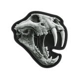 M‑Tac Patch Old Tiger med tigerkranium-design, 3D PVC, dimensioner 8 x 6,5 cm, velcro fastgørelse for tøj og udstyr, hyldende ukrainske soldater.