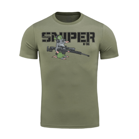M-Tac T-Shirt Mole med blind muldvarp som sniper printet, i blød bomuldsblanding for komfort og bevægelsesfrihed.
