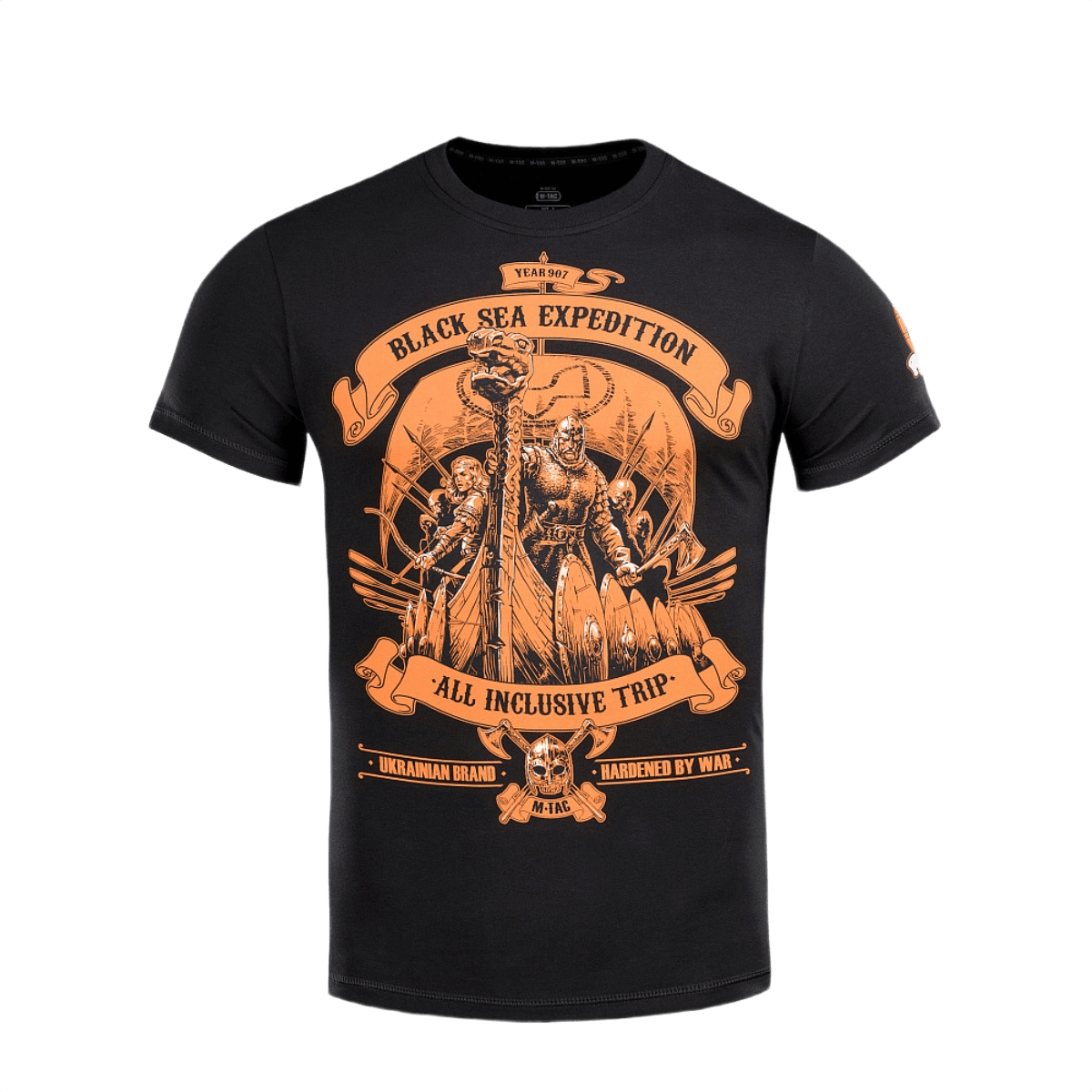 M-Tac T-shirt Black Sea Expedition med MagnaColours® print, ideel til aktiv livsstil, lavet af 93% bomuld og 7% elastan.