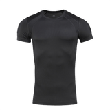 M-Tac T-Shirt Sweat-Wicking Athletic Gen.II i sort til træning og hverdagsbrug, 100% polyester, anatomisk pasform, svedtransporterende.
